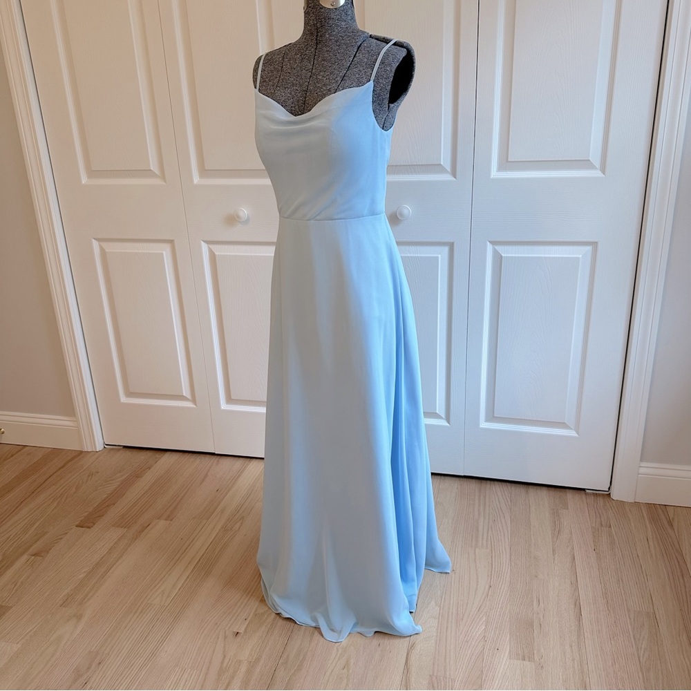 Azazie “Daenerys” Sky Blue chiffon gown